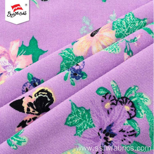 Soft Hand Feel Flower Africa Print Spandex Fabric